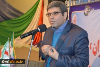 اشاره جناب آقای دکتر حسینی مدیرکل آموزش و پرورش خراسان رضوی به اهمیت جایگاه دانشگاه فرهنگیان در جلسه شورای اداری آموزش و پرورش تربت حیدریه