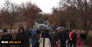 شرکت دانشجویان مرکز آموزش عالی شهید رجایی تربت حیدریه در همایش پیاده روی دانشجویی