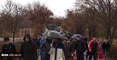 شرکت دانشجویان مرکز آموزش عالی شهید رجایی تربت حیدریه در همایش پیاده روی دانشجویی