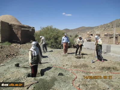 شرکت دانشجویان بسیجی  شهید علی جهان بین پایگاه شهید فاضلی مرکز آموزش عالی شهید رجایی تربت حیدریه  در اردوی جهادی روستای محروم «آبدارو،از توابع تربت حیدریه»به  جهت خدمت رسانی و محرومیت زدایی
