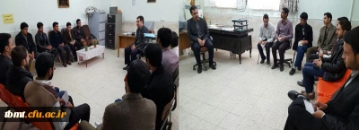 برگزاری جلسه صمیمی و دوستانه ی اعضای نشریه الفبا با سرپرست محترم مرکز آموزش عالی شهید رجایی تربت حیدریه