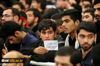 دیدار و تجدید میثاق جمعی از دانشجویان مرکز آموزش عالی شهید رجایی تربت حیدریه با رهبری