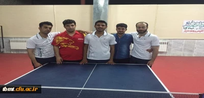 قهرمانی مرکز آموزش عالی شهید رجایی تربت حیدریه در دومین دوره مسابقات تنیس روی میز بین دانشگاهی شهرستان تربت حیدریه(جام شهدای دانشجو) توسط آقای مهدی بخشی