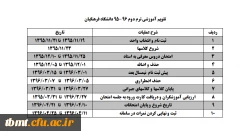 تقویم آموزشی ترم دوم 96-95