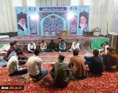 برگزاری حلقه بصیرت افزایی کانون فرهنگی هنری مسجد دانشگاه فرهنگیان واحد شهید رجایی تربت حیدریه در  بقعه مبارکه بی بی حسنیه