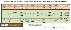 برنامه امتحانی