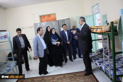 بازدید از مجموعه سرای دانشجویی واحد شهید رجایی تربت حیدریه 
باحضور جناب آقای دکتر مجتبوی مدیریت امور استانی دانشگاه فرهنگیان خراسان رضوی واعضای شورای فرهنگی استان مورخه چهارشنبه 96/4/28