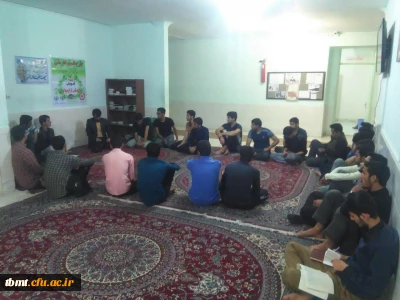 برگزاری  جلسه پنجم مهارت های قبل از ازدواج وبهداشت روان در سرای دانشجویی واحد شهیدرجایی تربت حیدریه مورخه دوشنبه 96/7/24 ساعت 20الی 21/30