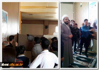 برگزاری مسابقه دارت  گرامیداشت هفته تربیت بدنی  واحد شهید رجایی تربت حیدریه با حضور دانشجویان و جناب آقای دکتر بابایی وحجت السلام محمد پور امام جماعت مرکز    (96/8/1 )