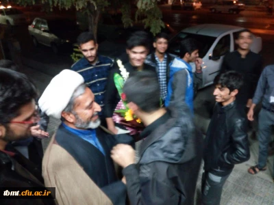 مراسم استقبال از دانشجویان زائر شرکت کننده در  مراسم پیاده روی اربعین حسینی در کربلای معلی از واحد شهید رجایی تربت حیدریه مورخه شنبه 96/8/20