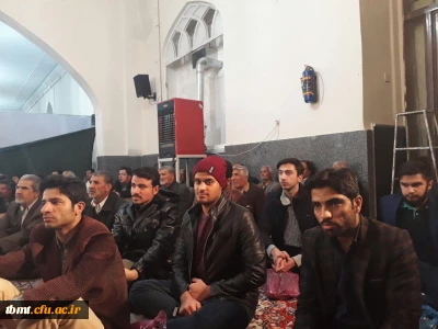 حضور دانشجویان واحد شهید رجایی تربت حیدریه در جشن میلاد پیامبر اکرم (ص) وامام جعفر صادق (ع) در مزار بی بی حسینیه
