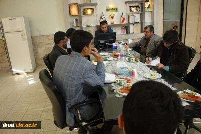 برگزاری جلسه دانشجویان شورای صنفی -رفاهی  دانشگاه فرهنگیان واحد شهید رجایی تربت حیدریه با مدیریت،معاونت ،کارشناس پژوهش وکارشناس امور مالی وفرهنگی درخصوص برنامه های آموزشی ،پژوهشی وفرهنگی ورفاهی   مورخه شنبه 1396/9/18