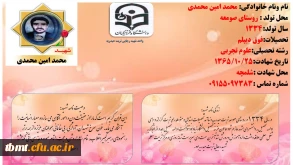 شهید محمد امین محمدی