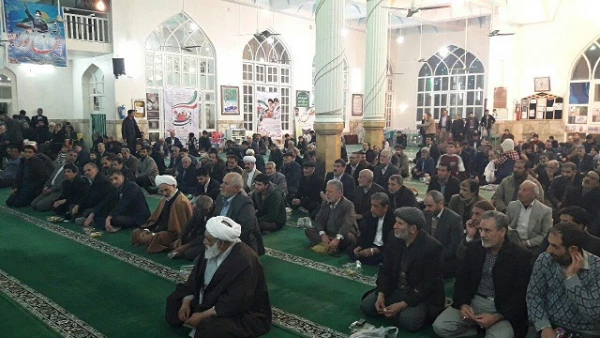 مراسم دهه فجر در مسجد جامع شهرستان