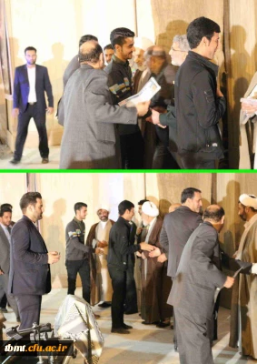 اهدای لوح تقدیر وهدیه به دانشجویان برتر وشاهد دانشگاه فرهنگیان واحد شهید رجایی تربت حیدریه با حضور جانشین فرمانده سپاه قدس وسایر مسئولین (96/12/17)