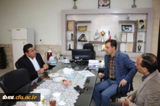 برگزاری جلسه مشترک سرپرست   دانشگاه فرهنگیان واحد شهید رجایی تربت حیدریه با نماینده انجمن هنر وسینمای تربت حیدریه برای برگزاری کارگاه آموزشی  جهت دانشجویان 97/1/23