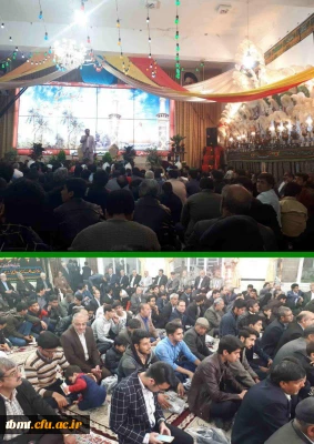 شرکت دانشجویان دانشگاه فرهنگیان واحد شهید رجایی تربت حیدریه در مراسم جشن باشکوه میلاد حضرت عباس (ع) در محل هیئت ابالفضلی شهرستان 97/1/31