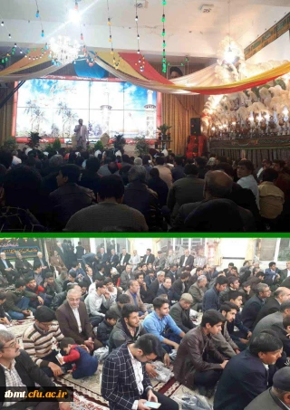 شرکت دانشجویان دانشگاه فرهنگیان واحد شهید رجایی تربت حیدریه در مراسم جشن باشکوه میلاد حضرت عباس (ع) در محل هیئت ابالفضلی شهرستان 97/1/31