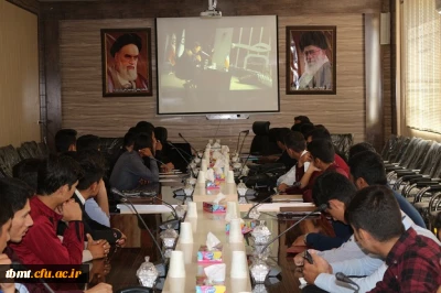حضور دانشجویان ورودی 97دانشگاه فرهنگیان واحد شهید رجایی تربت حیدریه در جلسه سخنرانی دکتر خنیفر به صورت ویدئو کنفرانس به مناسبت سال جدید تحصیلی . 7_7_97
