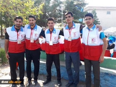 حضور دانشجویان کانون هلال احمر واحد شهید رجایی تربت حیدریه در مسابقات رفاقت مهر به میزبانی مشهد مقدس و کسب رتبه برتر این دور مسابقات . 10 مهر  97