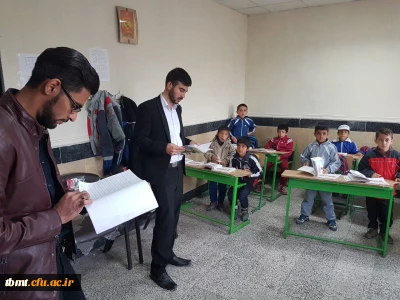 حضور دانشجو معلمان واحد شهید رجایی تربت حیدریه در کلاسهای چند پایه روستایی با عنوان ده ورزی  مورخ 27_9_97