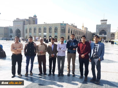 زیارت  حرم مطهر امام رضا(ع) و ادای احترام به شهدای گمنام پردیس شهید بهشتی مشهد توسط دانشجویان شرکت کننده در مسابقات قرآنی از واحد شهید رجایی تربت حیدریه 97.12.20