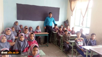 بازدید دانشجو معلمان واحد شهید رجایی تربت حیدریه از مدارس روستایی در قالب طرح ده ورزی مورخ 15 اردیبهشت 98