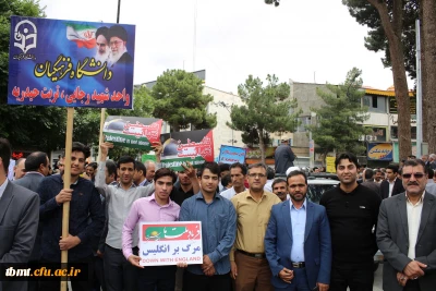 حضور گسترده دانشجویان،اساتید و کارکنان دانشگاه فرهنگیان واحد شهید رجایی تربت حیدریه در تظاهرات روز جهانی قدس98.03.10