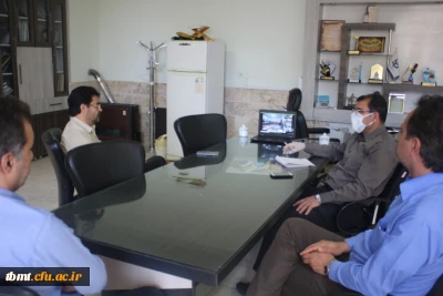  شرکت مدیریت، معاونت و کارشناسان حوزه آموزش واحد شهید رجایی تربت حیدریه در جلسه ویدئو کنفرانس با معاونت آموزشی  سازمان مرکزی دانشگاه فرهنگیان کشور99.2.1