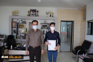 تقدیر نمادین از دانشجویان برتر حوزه فرهنگی، اجتماعی با رعایت دستوالعمل های بهداشتی واحد شهید رجایی تربت حیدریه در آستانه میلاد حضرت علی(ع)