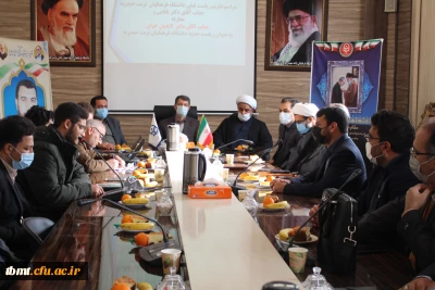 برگزاری مراسم تکریم و معارفه مدیریت جدید دانشگاه فرهنگیان واحد شهید رجایی تربت حیدریه با حضور مسئولین استانی و شهرستانی1400.10.13