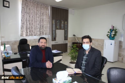 دیدار صمیمی دکتر لایقیان ریاست واحد شهید رجایی تربت حیدریه با مسئول بسیج دانشجویی شهید فاضلی واحد 1400.10.27