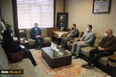  دیدار دکتر لایقیان ریاست دانشگاه فرهنگیان واحد شهید رجایی تربت حیدریه با مهندس کی پور معاونت محترم استاندار و فرماندار شهرستان تربت حیدریه 1400.11.5