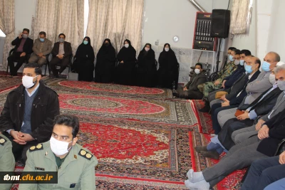 حضور مدیریت و کارکنان دانشگاه فرهنگیان واحد شهید رجایی تربت حیدریه در مراسم شهرستانی 12 بهمن بیت امام جمعه شهرستان1400.11.12