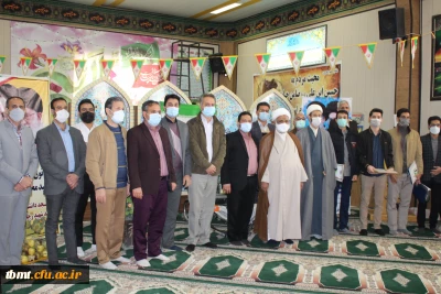 با حضور امام جمعه محترم شهرستان و به مناسبت دهه فجر برگزار شد:
برگزاری جلسه روشنگری جهاد تبیین و تقدیر از دانشجویان برتر مسابقات فرهنگی و ورزشی واحد1400.11.18