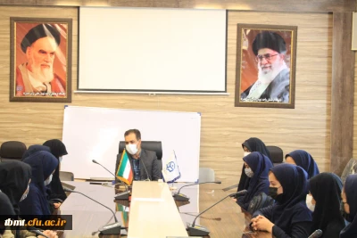 بازدید دانش آموزان مدارس شهرستان تربت حیدریه و آشنایی با دانشگاه فرهنگیان و چگونگی تحصیل در این دانشگاه با حضور دکتر بیژن بابایی 1401.01.30