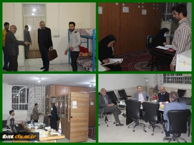 ازدید کارشناسان هیئت نظارت دانشگاه های خراسان رضوی از قسمت ها و فعالیت حوزه های مختلف واحد شهید رجایی تربت حیدریه سه شنبه8آذر1401