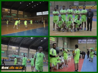 برتری تیم والیبال کارکنان و اساتید واحد شهید رجایی  تربت حیدریه در برابر تیم پیشکسوتان اداره آموزش و پرورش شهرستان و راهیابی به فینال مسابقات9 اسفند ماه1401