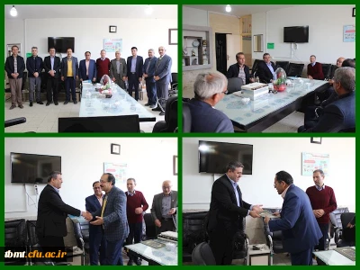 تکریم عامل مالی واحد شهید رجایی تربت حیدریه با حضور دکتر نیک نامی رئیس اداره تنظیم اسناد مالی دانشگاه فرهنگیان کشور 1401.12.9