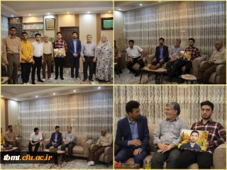 حضور مدیریت و جمعی از دانشجو معلمان واحد شهید رجایی تربت حیدریه در منزل دانشجو معلم  مرحوم ابوالفضل نیکو نژادبه مناسبت گرامیداشت  مقام معلم و دیدار با خانواده ایشان 11 اردیبهشت ماه1402


