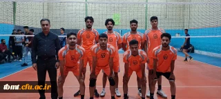 حضور تیم والیبال دانشجویی واحد شهید رجایی تربت حیدریه در مسابقات شهرستانی ورزشی گرامیداشت هفته دفاع مقدس مهرماه1402
