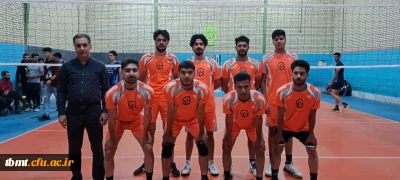 حضور تیم والیبال دانشجویی واحد شهید رجایی تربت حیدریه در مسابقات شهرستانی ورزشی گرامیداشت هفته دفاع مقدس مهرماه1402