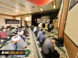 گزارش تصویری برگزاری نماز جماعت ظهر و عصر به امامت حجت الاسلام معلمی امام جمعه محترم شهرستان و همچنین سخنرانی برای دانشجویان جدیدالورود در نمازخانه دانشگاه 3