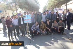 حضور پرشور اساتید ، دانشجومعلمان و کارکنان دانشگاه فرهنگیان شهید رجائی تربت حیدریه در راهپیمایی ۱۳ آبان ماه 2