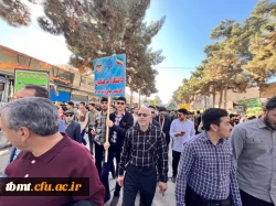 حضور پرشور اساتید ، دانشجومعلمان و کارکنان دانشگاه فرهنگیان شهید رجائی تربت حیدریه در راهپیمایی ۱۳ آبان ماه 6
