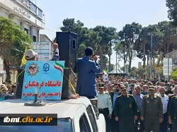 حضور دانشجویان و کارکنان دانشگاه فرهنگیان شهید رجایی تربت حیدریه در نماز جمعه و راهپیمایی جمعه های خشم و نصر  4