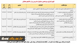 تقویم اجرایی جشنواره تدریس برتر 2